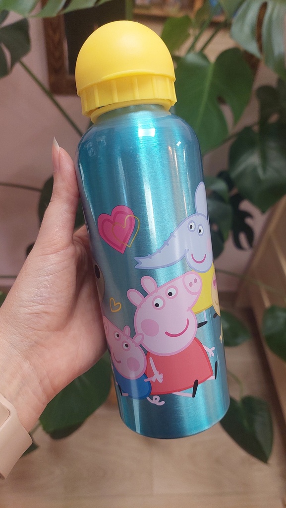 Botella De Aluminio Térmico Color Azul - Peppa Pig