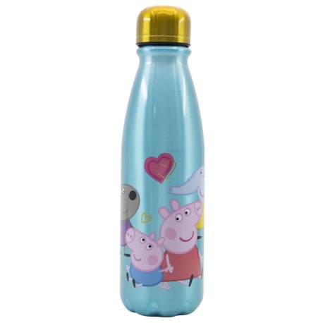 Botella De Aluminio Térmico Color Azul - Peppa Pig