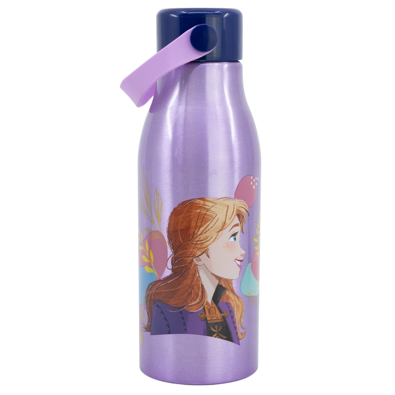 Botella De Aluminio Térmico Color Rosa - Frozen