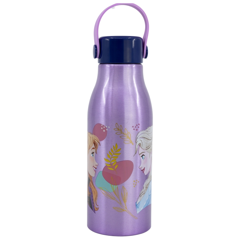 Botella De Aluminio Térmico Color Rosa - Frozen