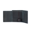 Cartera De Piel Para Hombre Color Azul - Valtico