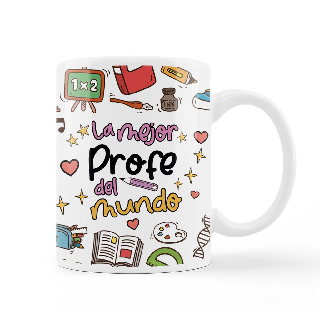 Taza "La Mejor Profe del Mundo" - L'Informal
