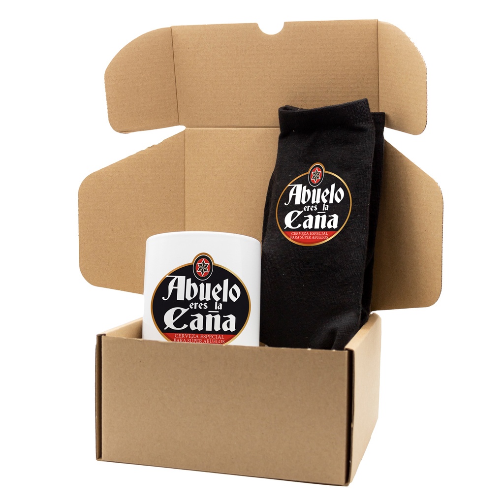 Pack Taza Calcetín "Abuelo Eres La Caña" - L'Informal