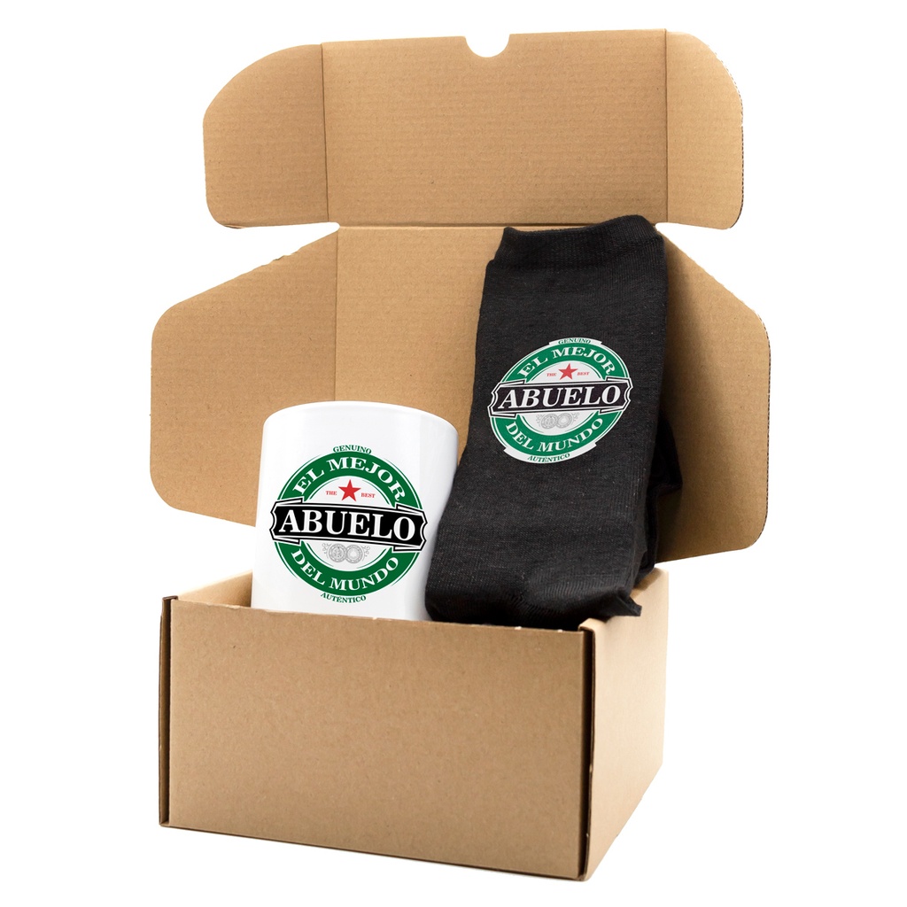 [PK38] Pack Taza y Calcetín "El Mejor Abuelo del Mundo" - L'Informal
