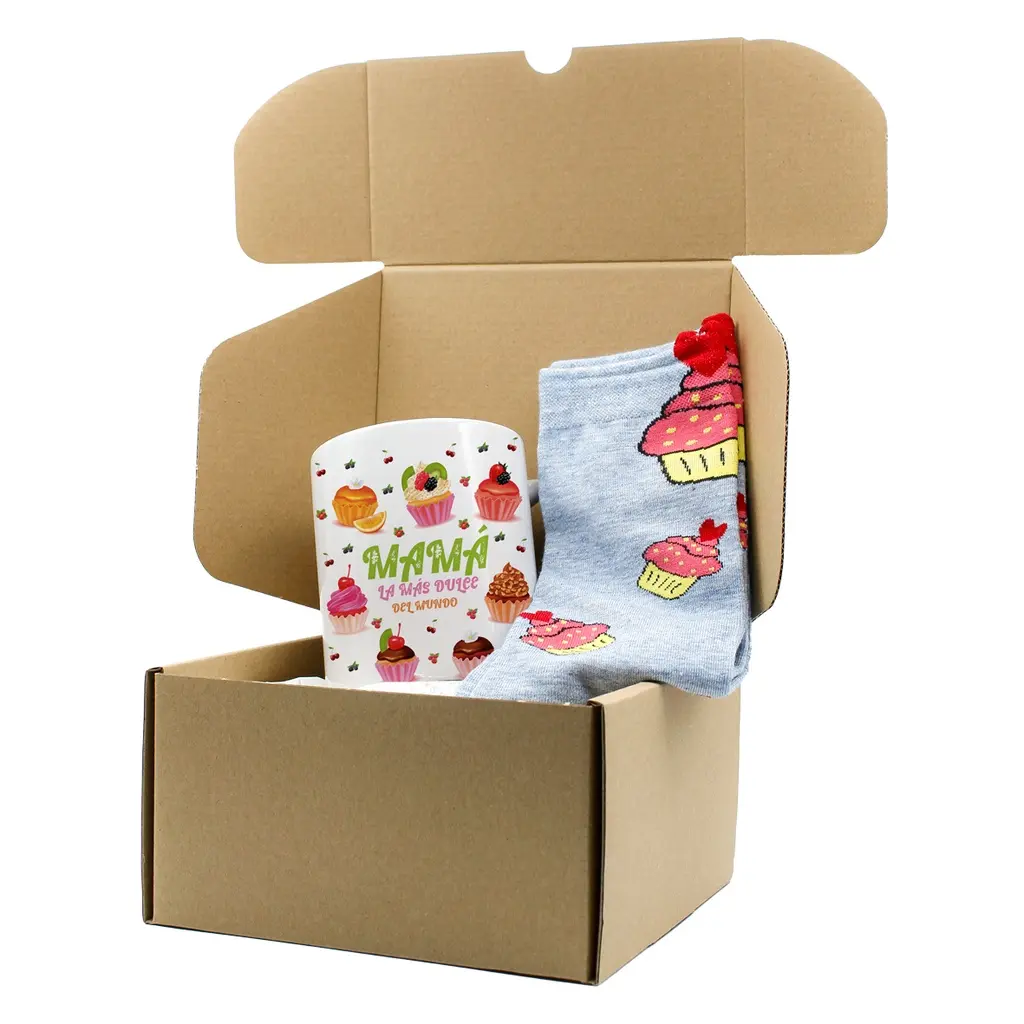 [PK06] Pack Taza Calcetín "Mamá la más DULCE del Mundo" - L'Informal