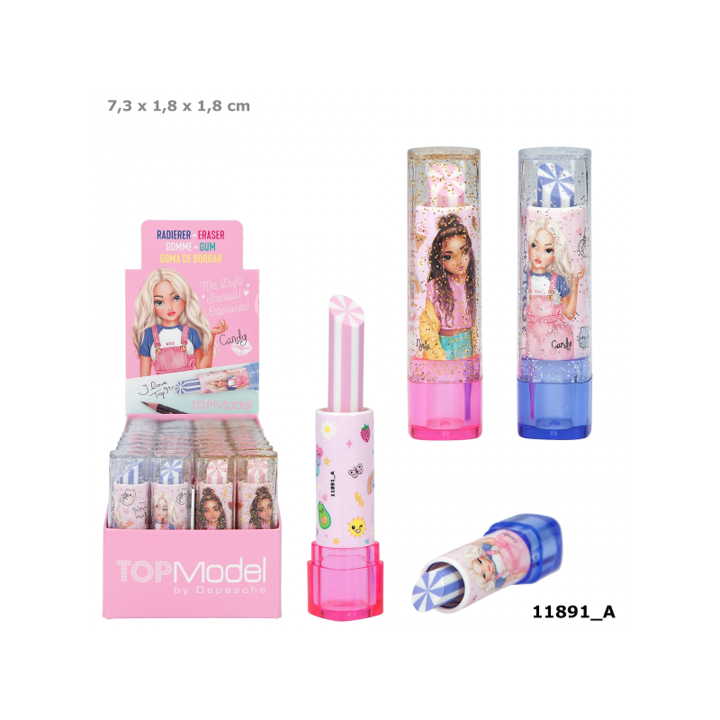 Goma de borrar pintalabios - TOPModel (Rosa)