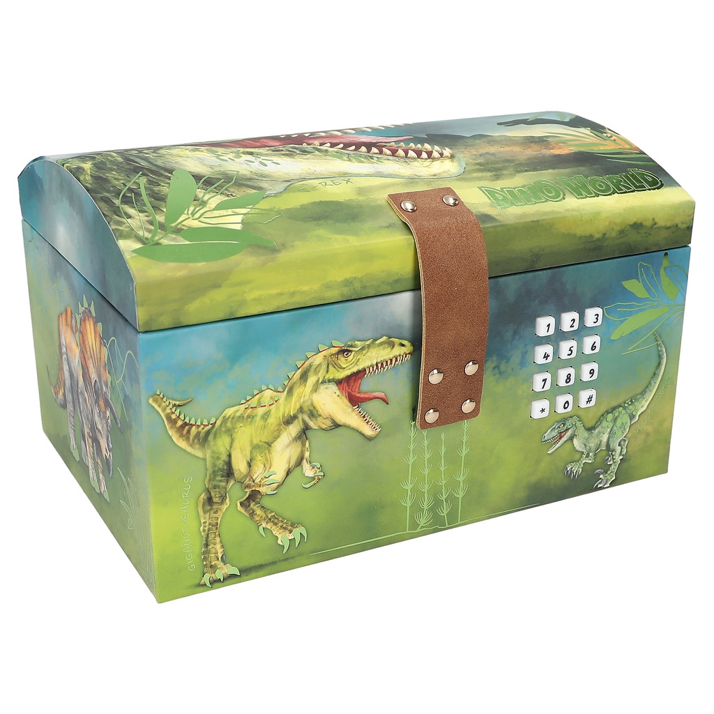 [12115] Cofre del tesoro con código, sonido y luz - DinoWorld