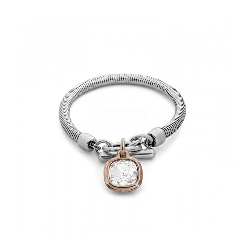 [233803-51] Pulsera Solitario Cristal - Ciclón