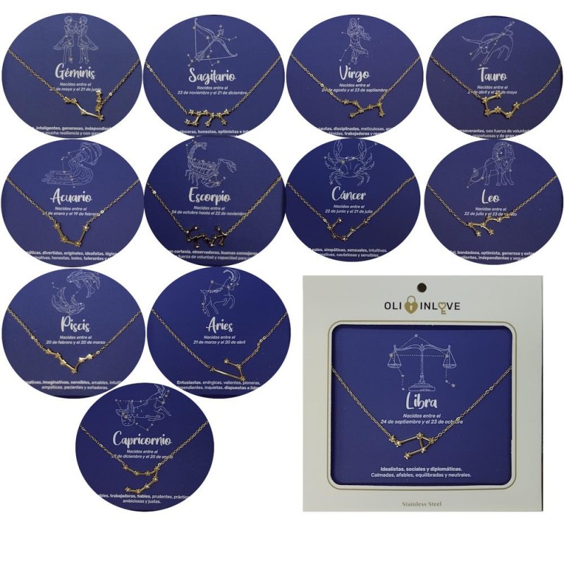 Gargantilla de Acero dorado - OliInlove (Brilla)