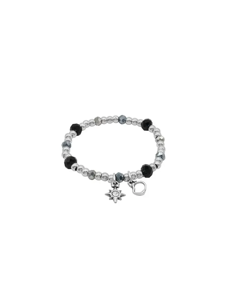 Pulsera Glitters Negro - Ciclón