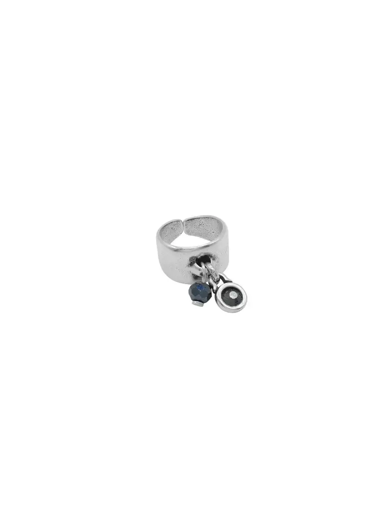 Anillo Shine Negro - Ciclón