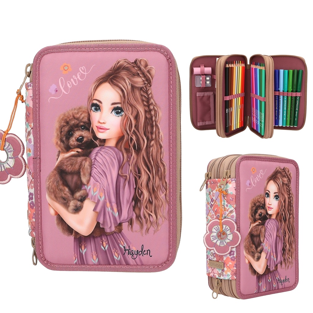 [13055] Estuche triple Floral - TOPModel