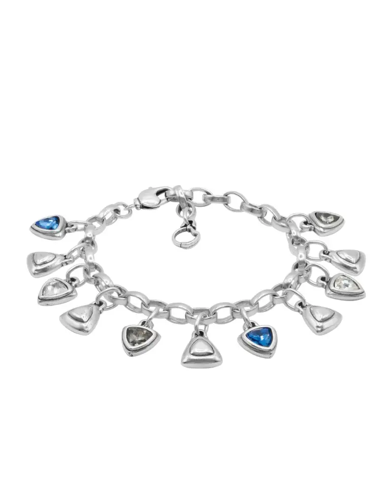 [251108-10-0] Pulsera Fortuna Hematite/Gris - Ciclón