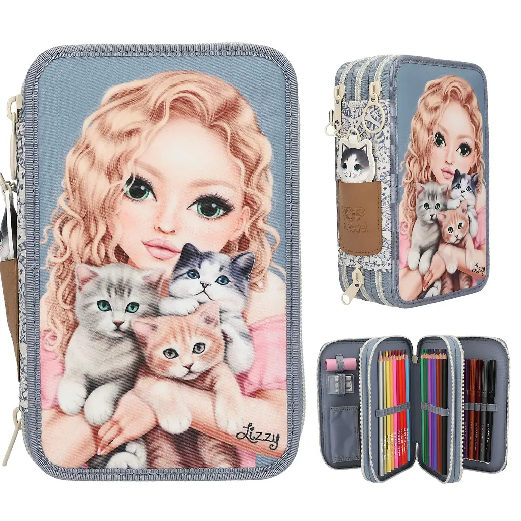 Estuche triple CAT LOVE - TOPModel