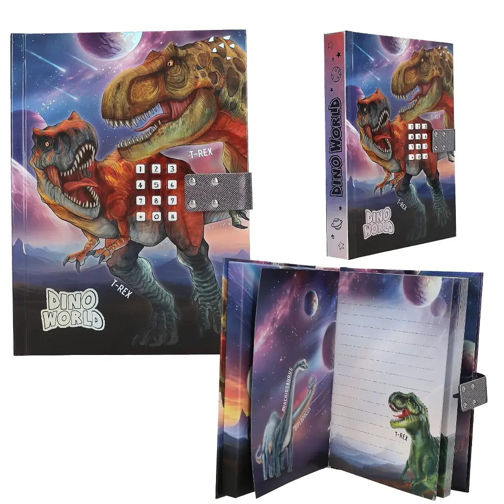 Diario con codigo y sonido GALAXY - DinoWorld