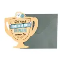 Tarjeta "Que suerte tengo yo de tener un padre como tu" - Mr.Wonderful