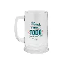 Jarra de cerveza con mensaje Mamá, te mereces todo (y esta cervecita, también) - MrWonderful