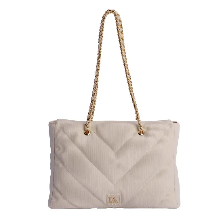 Bolso de Hombro Marfil - Don Algodón