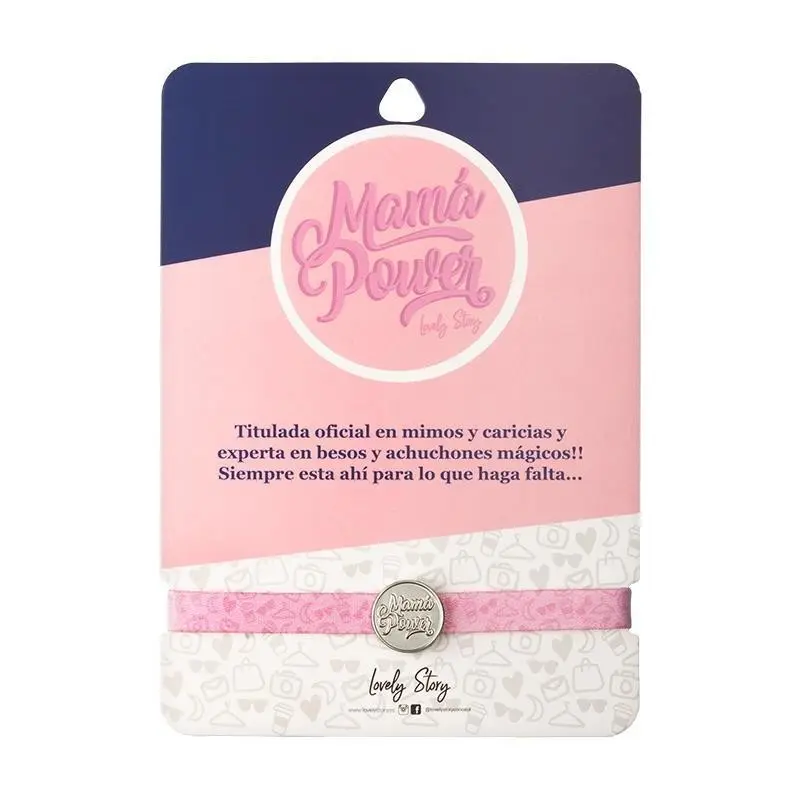 [PC528] Pulsera de tela "MAMÁ Power" - Lovely Story