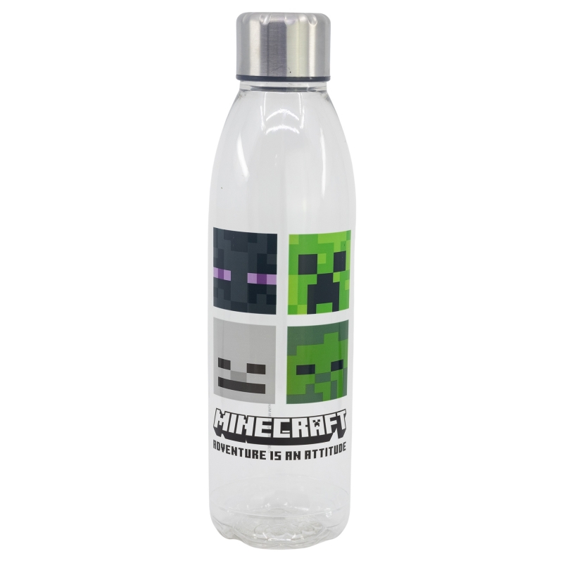 Botella De Plástico Con Tapa De Aluminio 850 ml - Minecraft