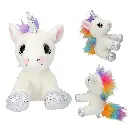 Peluche Unicornio Blanco 22 cm - Ylvi