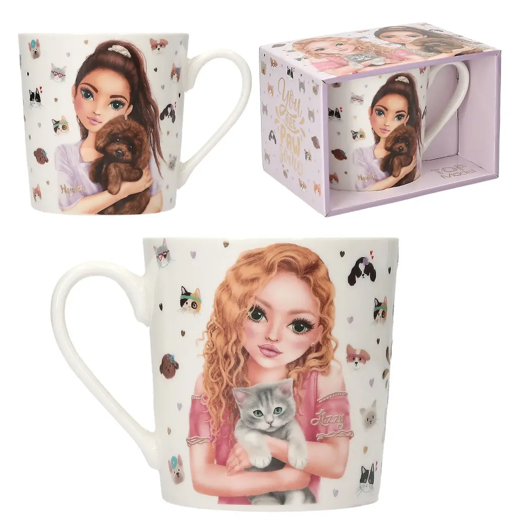 Taza KITTY and DOGGY - TOPModel