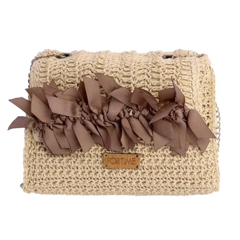 Bandolera de Raffia ForTime con Lazos - FORTime
