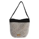 Bolso de Hombro de Tela con Patrón Diamantado  - FORTime