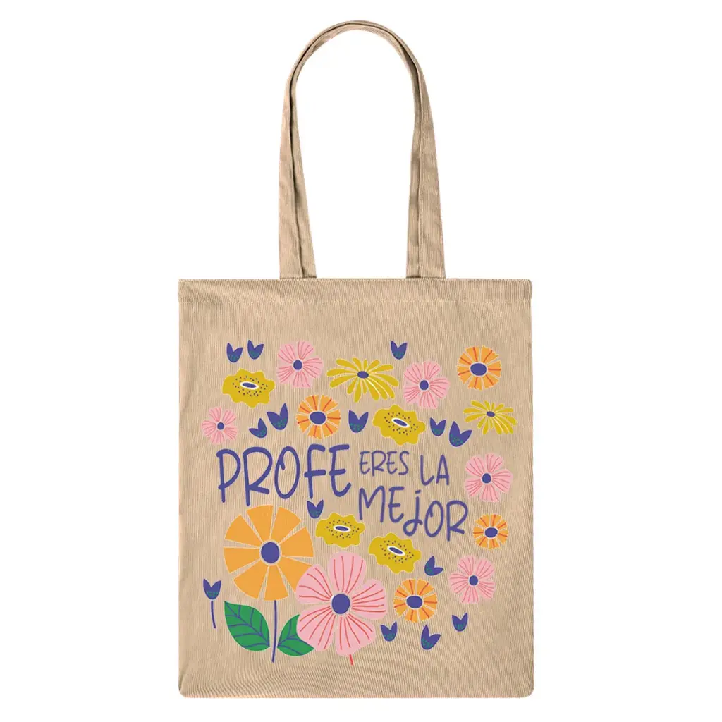 Bolsa Pana "Profe Eres La Mejor" - L'Informal