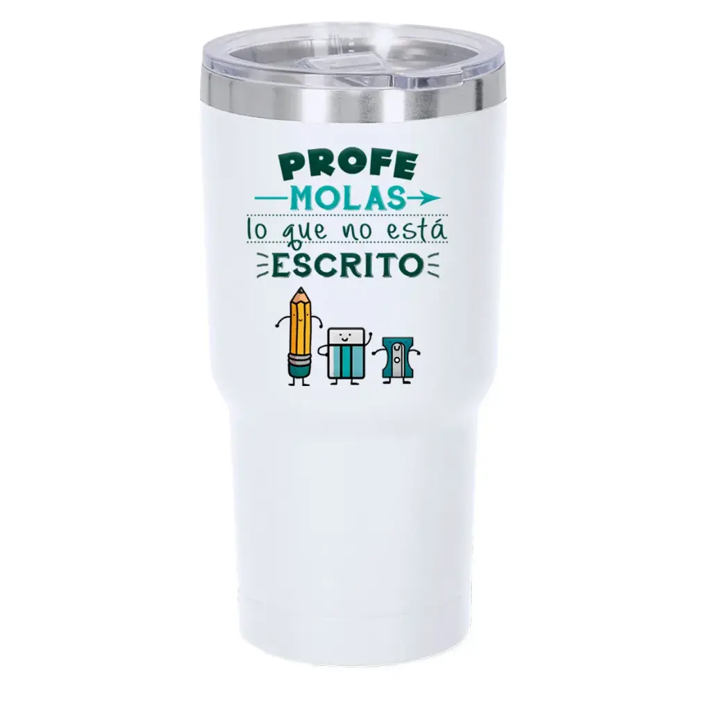 Vaso Térmico "Profe Molas lo que No esta Escrito" - L'Informal
