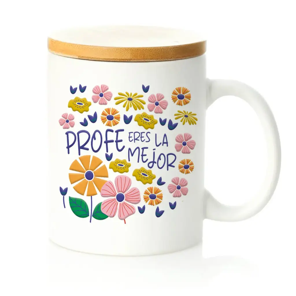 [TTB6913] Taza Bambú "Profe Eres La Mejor" - L'Informal