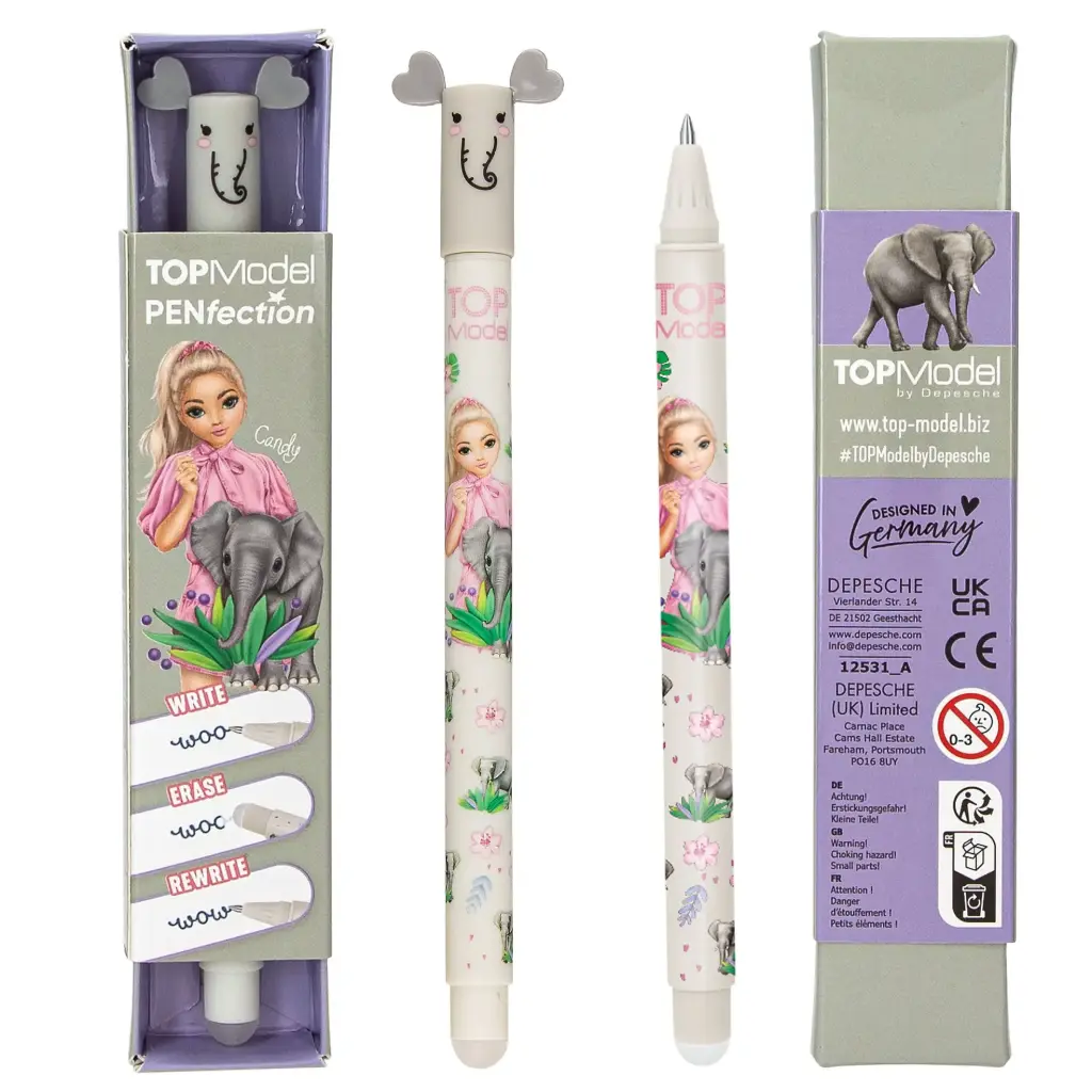 [12531] Bolígrafo de gel borrable - TOPModel (Elefante)