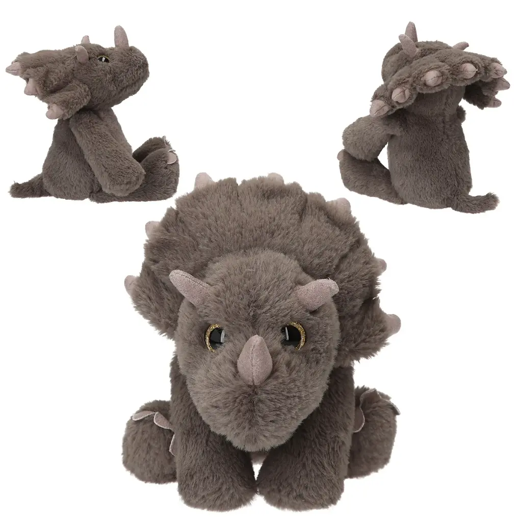 Peluche Floppy Triceratops 25 cm - DinoWorld