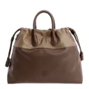 Bolso Mano C/B Marrón - Don Algodón
