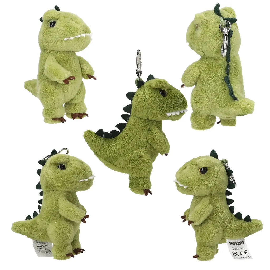 [13393] Llavero de Peluche - DinoWorld (Verde)