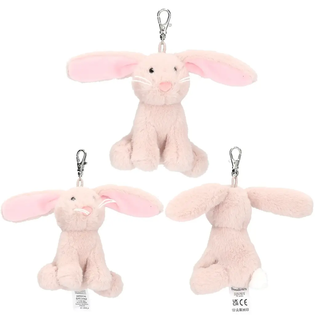 [13635] Llavero de Peluche Conejita Nelly - Princess Mimi (Rosa)