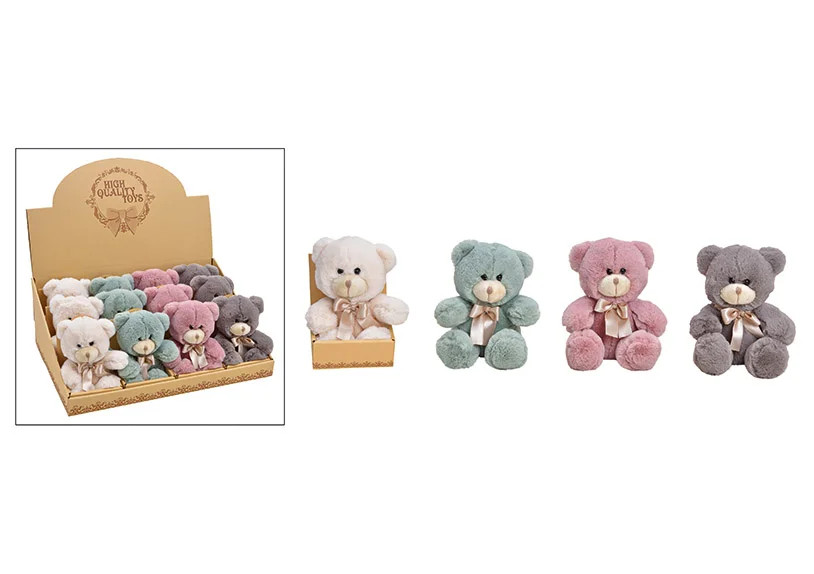 Peluche Ositos bebe 14cm - Pasdecor (Blanco)