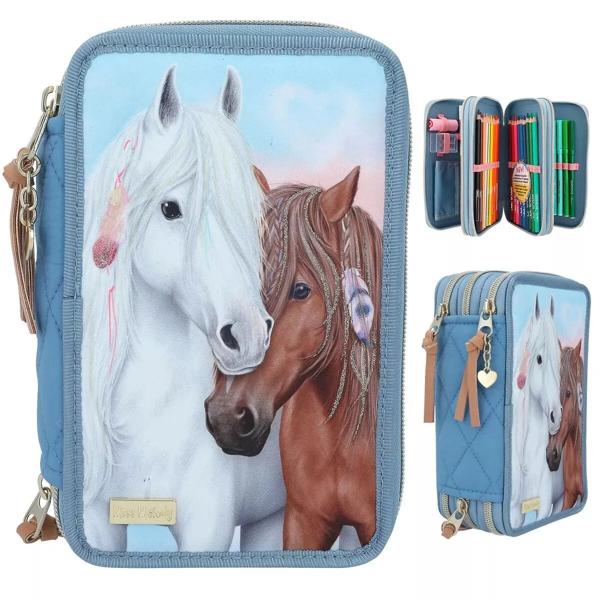 [12022] Estuche Tres Niveles Completo - Miss Melody