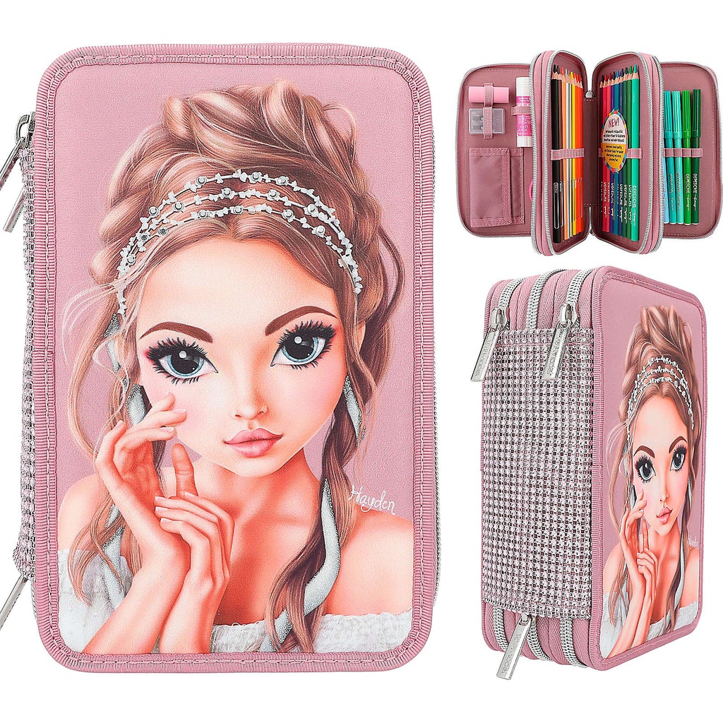 Estuche triple GLITTER QUEEN - TOPModel