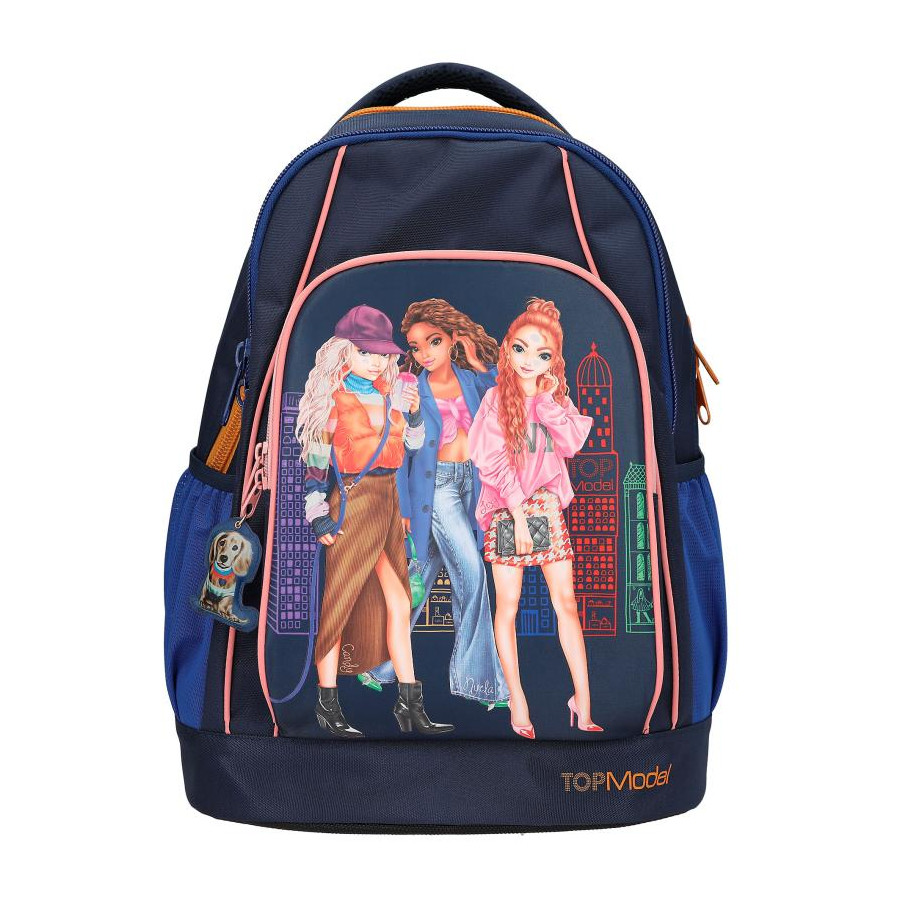 [12565] Mochila Escolar City Girls Azul Oscuro - TOPModel