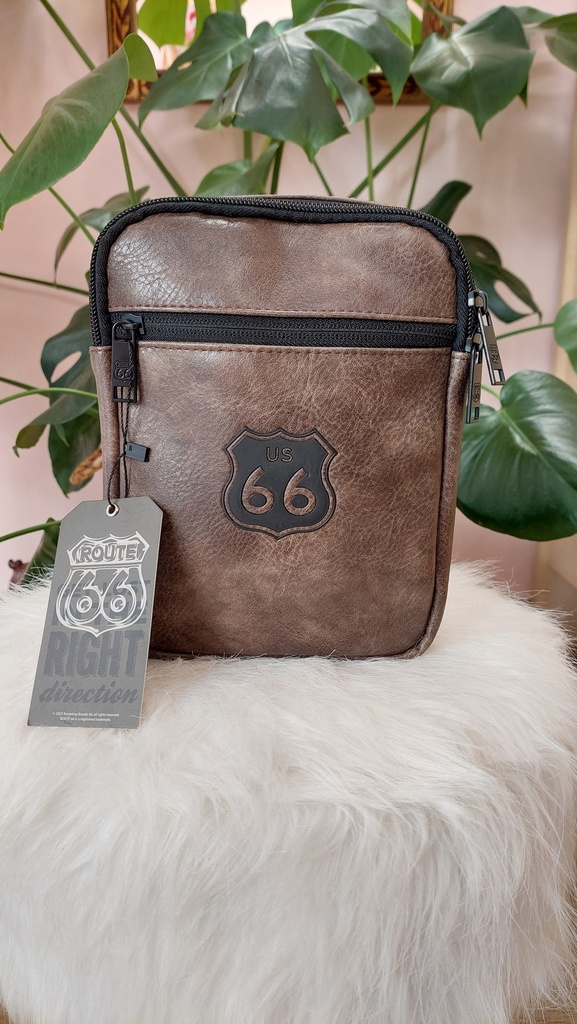 Bandolera Pequeña de Hombre Color Piel Cesar - Route 66