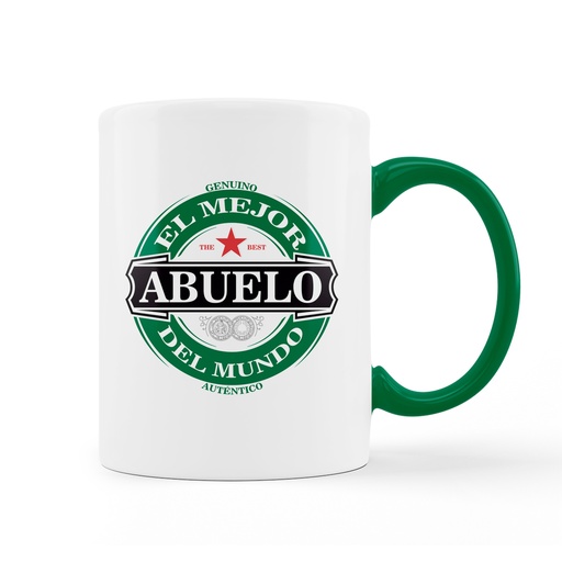 [T38] Taza Verde Mejor Abuelo "El Mejor Abuelo del Mundo" - L'Informal