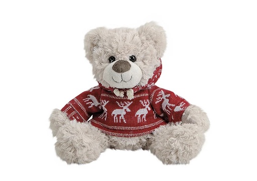[WU-18702] Peluche Oso Invernal Beige 27cm - Pasdecor