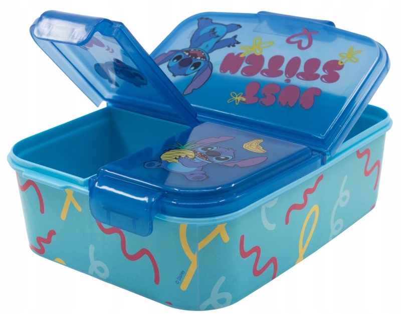 Táper Tres Compartimentos - Stitch
