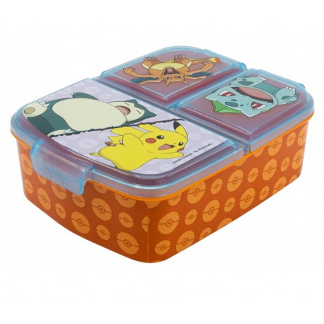 Táper Tres Compartimentos - Pokemon