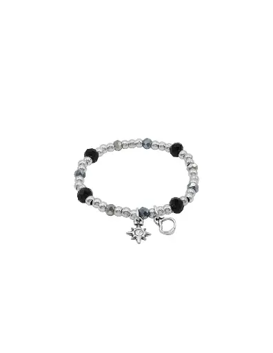 [246100-01-0] Pulsera Glitters Negro - Ciclón