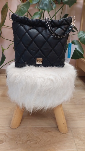 [0QI7858001] Bolso de Hombro Negro - Don Algodón