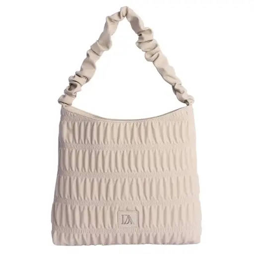 [0RV7818016] Bolso de Hombro Marfil - Don Algodón