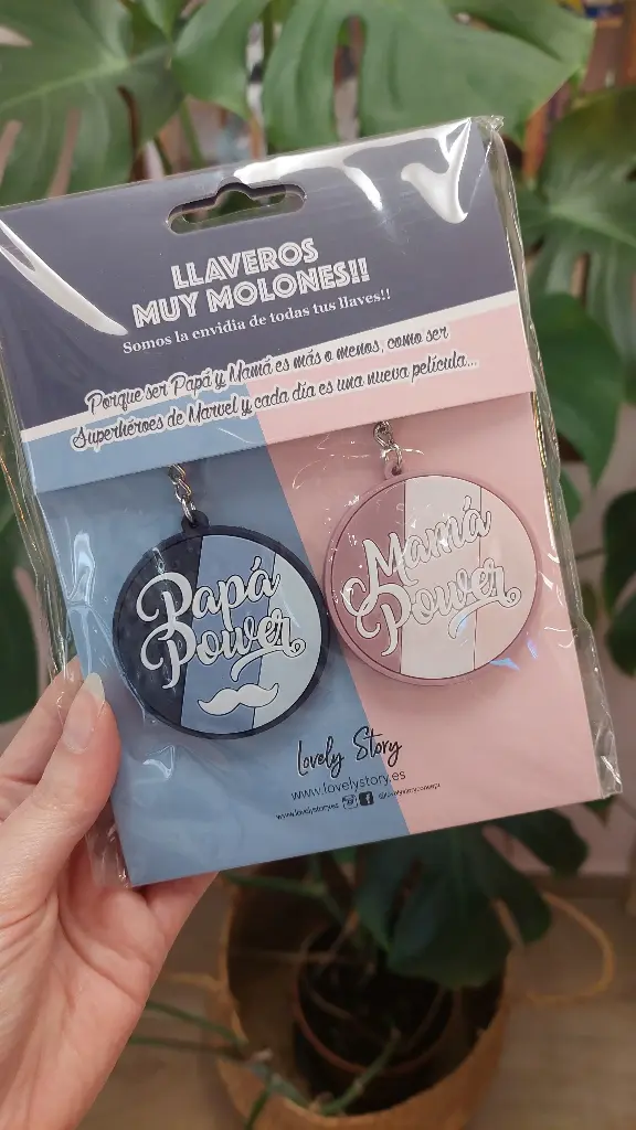 Llaveros Muy Molones "PAPÁ y MAMÁ POWER" - Lovely Story