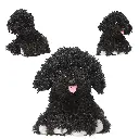Peluche Perro Negro 16 cm -TOPModel